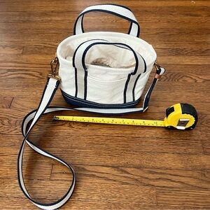 JCrew Small Montauk Tote Canvas Navy